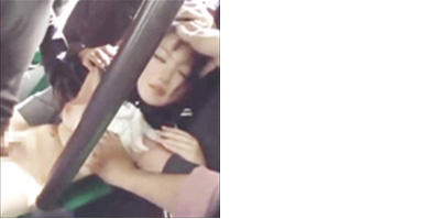 無料エロ動画「巨乳ロリフェイス強制フェラチオ★バス内で玩具にされ犯されまくる」の紹介画像